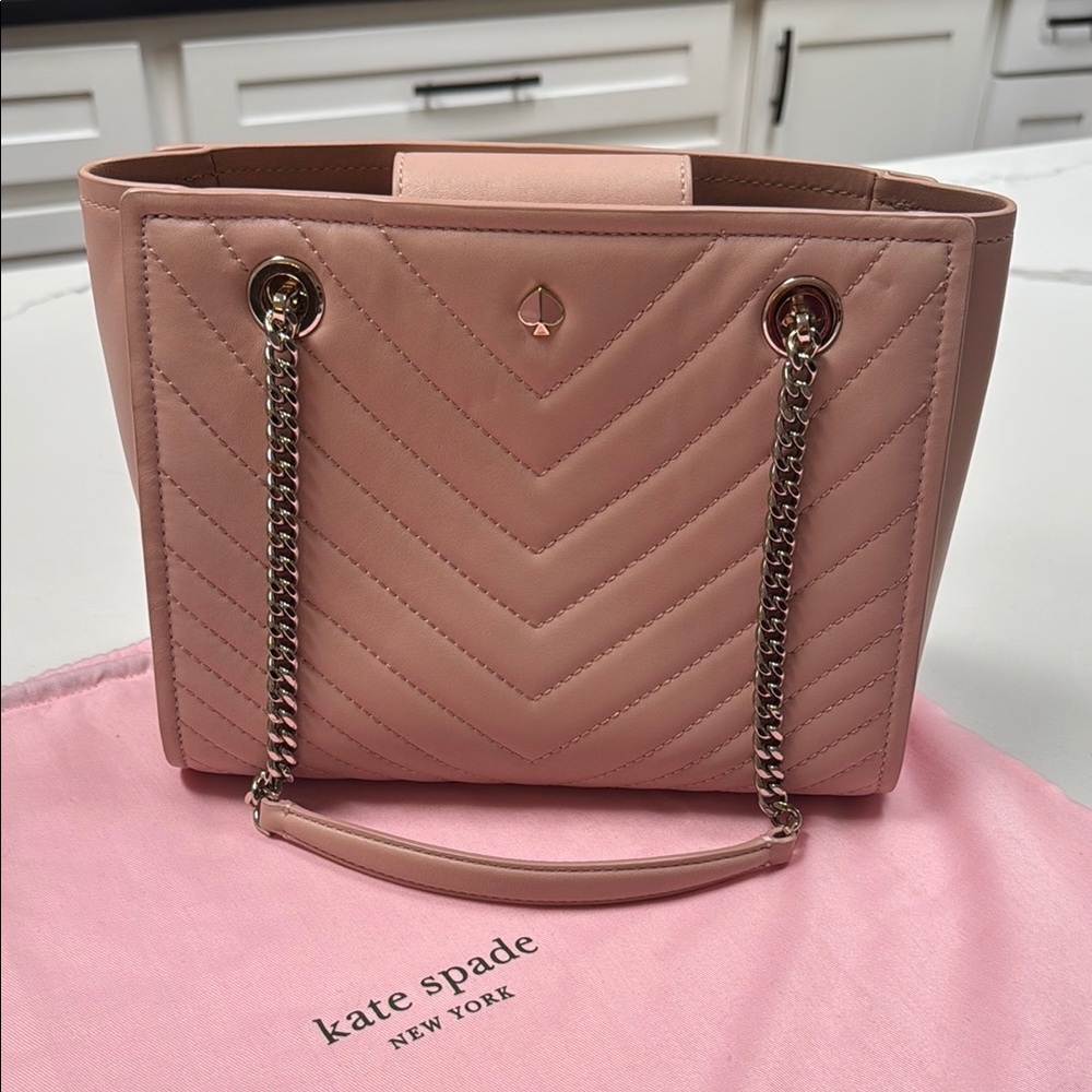 Kate Spade Pink Quilted Shoulder Bag
